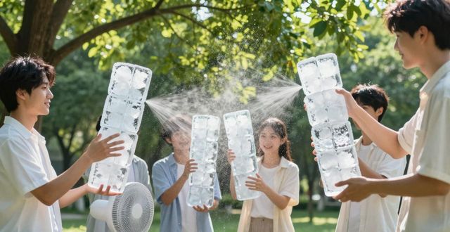 大冰块降温方法_重庆沙坪坝区夏季防暑降温大冰块_大冰块户外活动使用时长